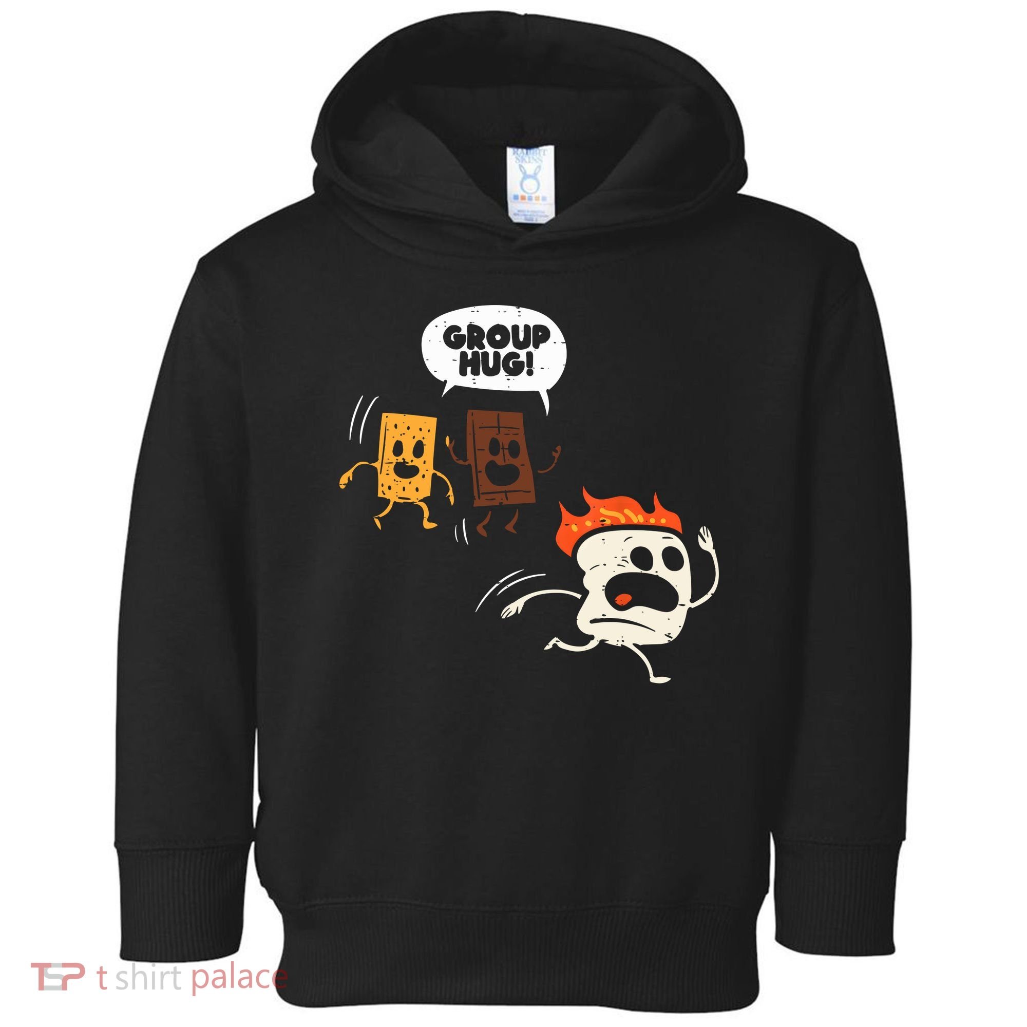 Camping Group Hug Smores Funny Marshmallow Men Women Kids Toddler Hoodie
