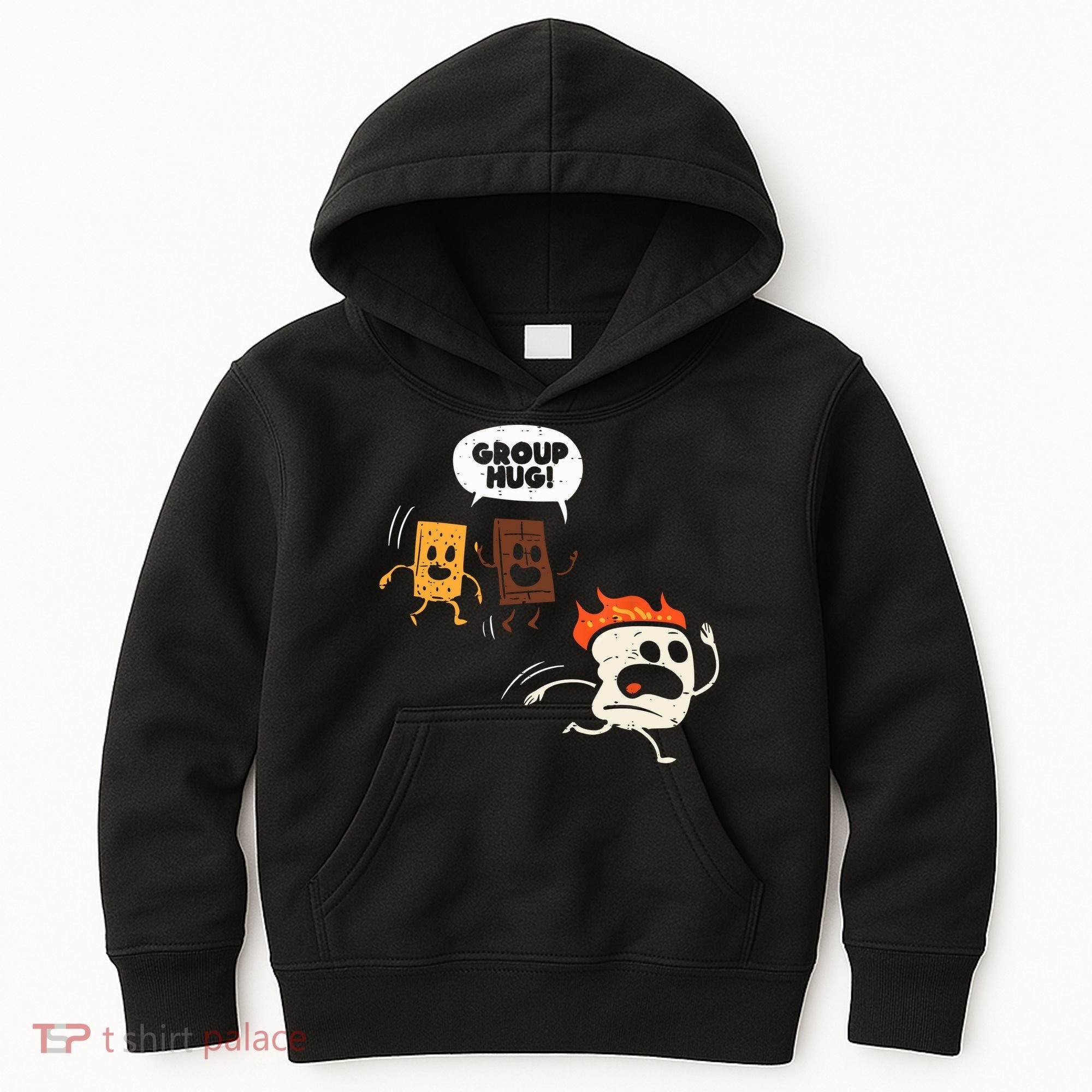 Camping Group Hug Smores Funny Marshmallow Men Women Kids Kids Hoodie
