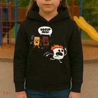 Camping Group Hug Smores Funny Marshmallow Men Women Kids Kids Hoodie thumb 3