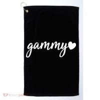 Cute Gammy Heart Grandma Golf Towel thumb 0