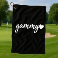 Cute Gammy Heart Grandma Golf Towel thumb 1