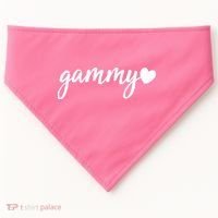 Cute Gammy Heart Grandma USA-Made Doggie Bandana thumb 0