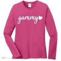 Cute Gammy Heart Grandma Women's Long Sleeve Shirt thumb 0
