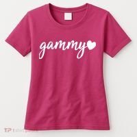 Cute Gammy Heart Grandma Women's T-Shirt thumb 0