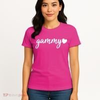 Cute Gammy Heart Grandma Women's T-Shirt thumb 4