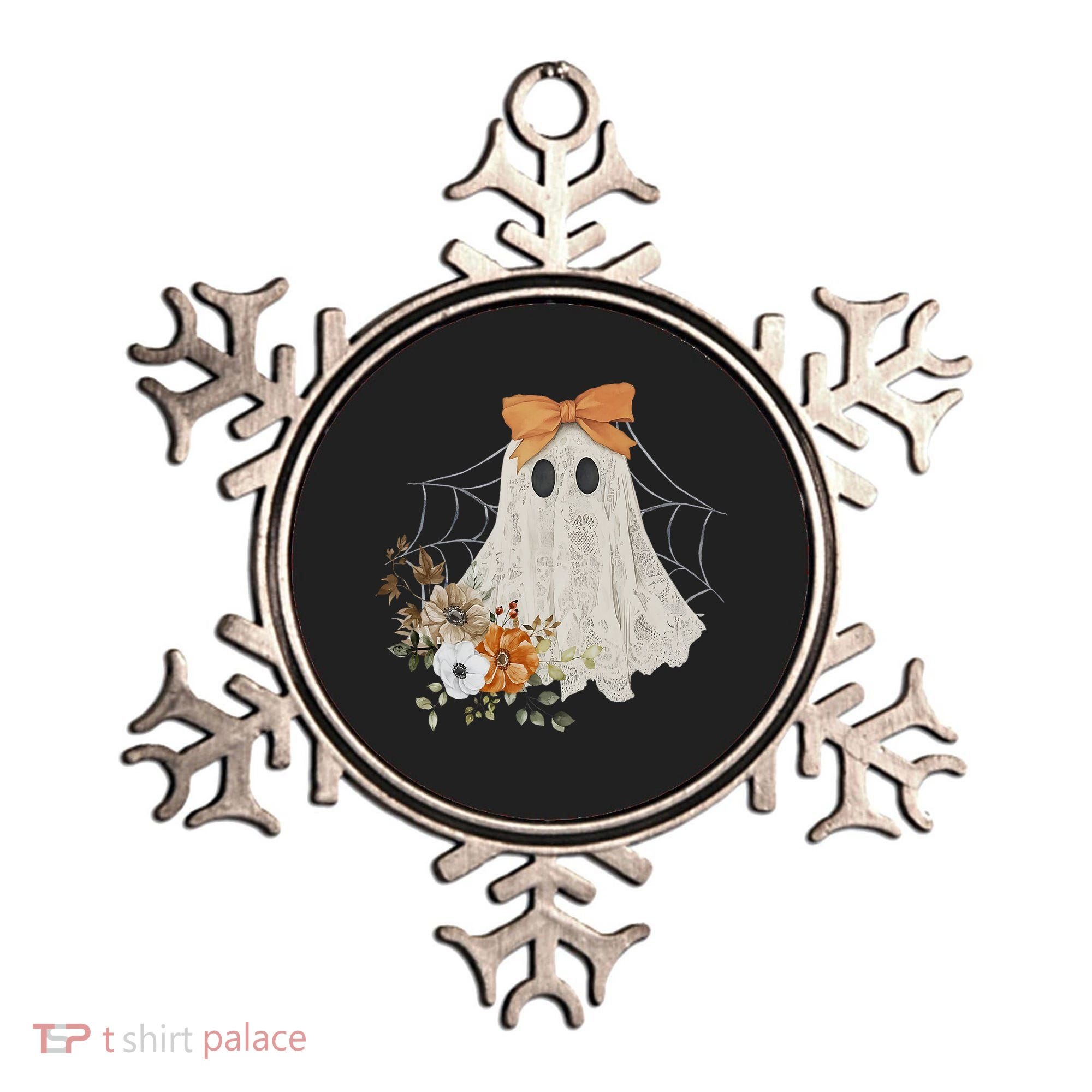Coquette Ghost Halloween Flower Ghost Spooky Lace Ghost Ornament