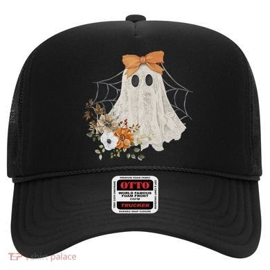 Coquette Ghost Halloween Flower Ghost Spooky Lace Ghost Hat
