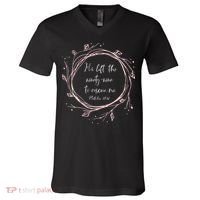 Christian Gift He Left The Ninety Nine To Rescue Me V-Neck T-Shirt thumb 0
