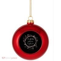 Christian Gift He Left The Ninety Nine To Rescue Me Plastic Christmas Ball Ornament thumb 0