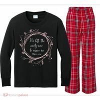 Christian Gift He Left The Ninety Nine To Rescue Me Kids Long Sleeve Plaid Pajama Set thumb 0