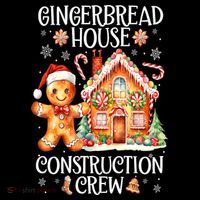 Christmas Gingerbread House Construction Xmas Crew Cookie Baking Gift Doggie Tank thumb 4