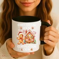 Christmas Gingerbread House Construction Xmas Crew Cookie Baking Gift Coffee Mug thumb 3