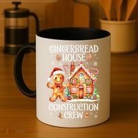 Christmas Gingerbread House Construction Xmas Crew Cookie Baking Gift Coffee Mug thumb 4