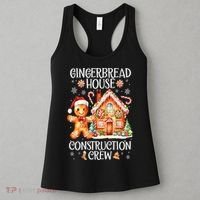 Christmas Gingerbread House Construction Xmas Crew Cookie Baking Gift Women's Tank Top thumb 3