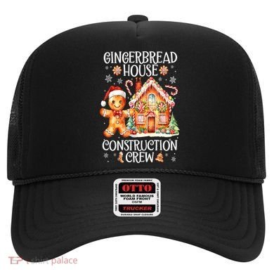 Christmas Gingerbread House Construction Xmas Crew Cookie Baking Gift Hat