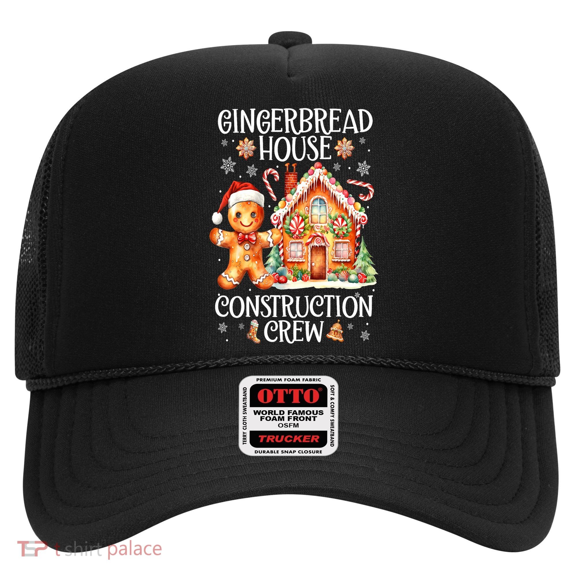 Christmas Gingerbread House Construction Xmas Crew Cookie Baking Gift Hat