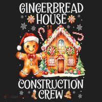 Christmas Gingerbread House Construction Xmas Crew Cookie Baking Gift Hat thumb 2