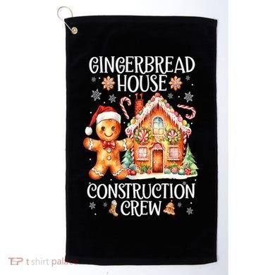 Christmas Gingerbread House Construction Xmas Crew Cookie Baking Gift Golf Towel