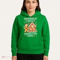 Christmas Gingerbread House Construction Xmas Crew Cookie Baking Gift Hoodie thumb 5