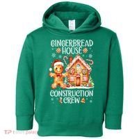 Christmas Gingerbread House Construction Xmas Crew Cookie Baking Gift Toddler Hoodie thumb 0