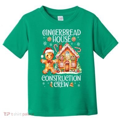 Christmas Gingerbread House Construction Xmas Crew Cookie Baking Gift Toddler T-Shirt