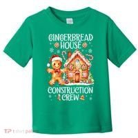 Christmas Gingerbread House Construction Xmas Crew Cookie Baking Gift Toddler T-Shirt thumb 0
