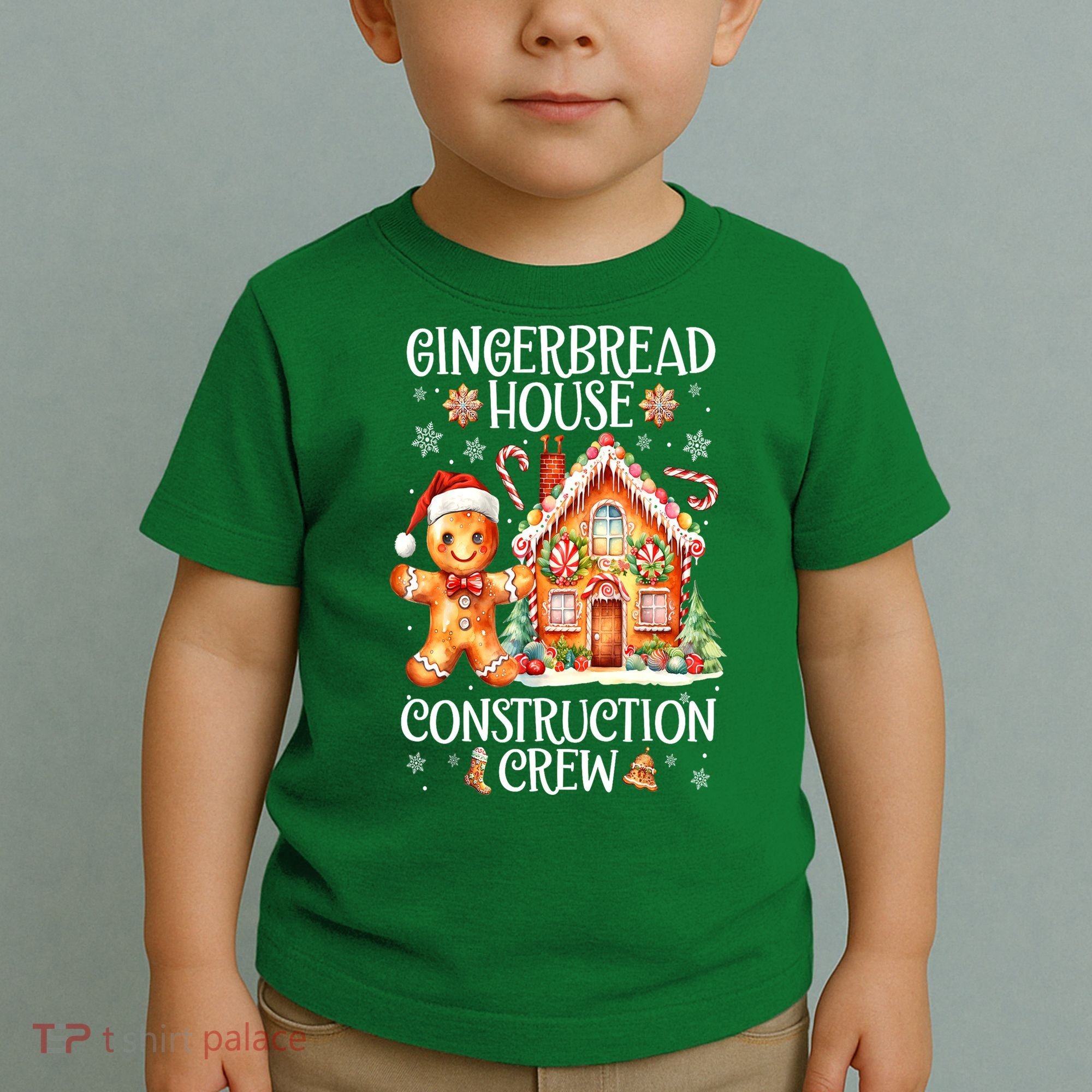 Christmas Gingerbread House Construction Xmas Crew Cookie Baking Gift Toddler T-Shirt