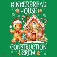 Christmas Gingerbread House Construction Xmas Crew Cookie Baking Gift Women's Long Sleeve Shirt thumb 2
