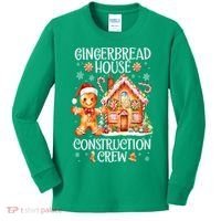 Christmas Gingerbread House Construction Xmas Crew Cookie Baking Gift Kids Long Sleeve Shirt thumb 0