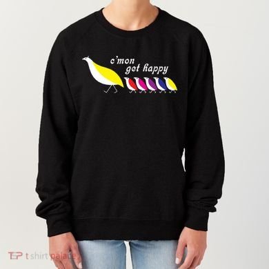 Cmon Get Happy Bird Vintage Retro Women's Sweatshirt