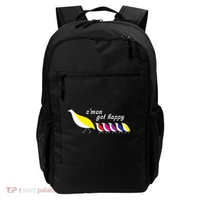 Cmon Get Happy Bird Vintage Retro Backpack