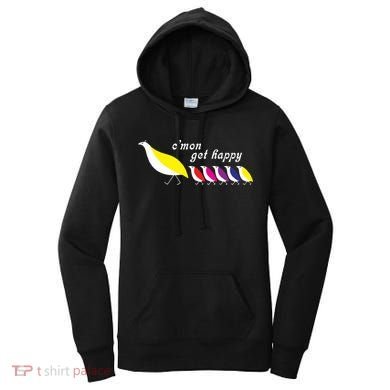 Cmon Get Happy Bird Vintage Retro Women's Hoodie
