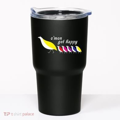 Cmon Get Happy Bird Vintage Retro Tumbler