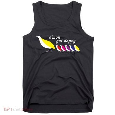Cmon Get Happy Bird Vintage Retro Tank Top