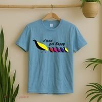 Cmon Get Happy Bird Vintage Retro T-Shirt thumb 2