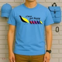 Cmon Get Happy Bird Vintage Retro T-Shirt thumb 5