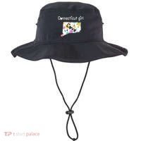 Connecticut Girl I Love Connecticut Home Bucket Hat thumb 0