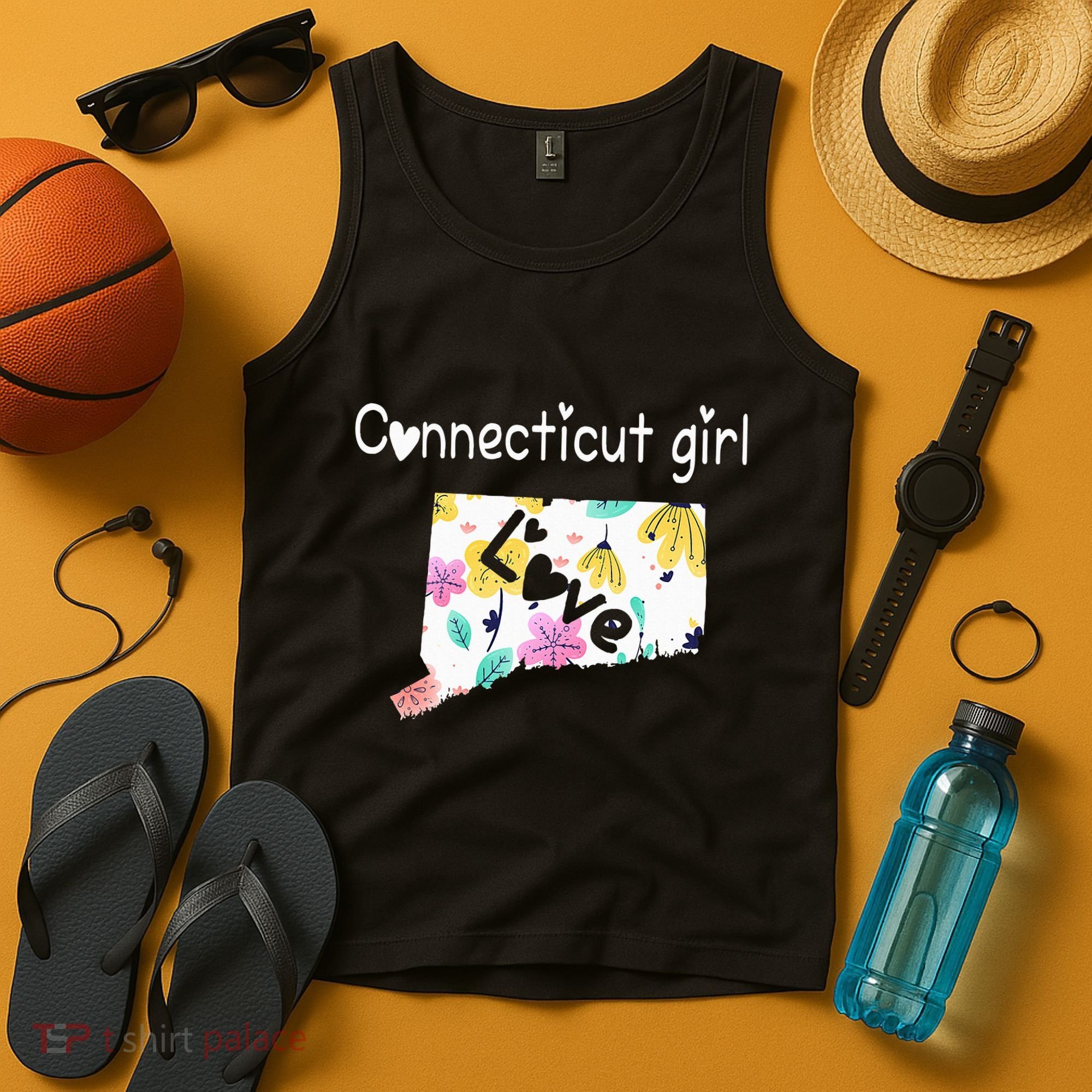 Connecticut Girl I Love Connecticut Home Tank Top