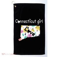 Connecticut Girl I Love Connecticut Home Golf Towel thumb 0