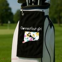 Connecticut Girl I Love Connecticut Home Golf Towel thumb 2