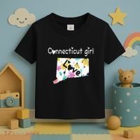 Connecticut Girl I Love Connecticut Home Toddler T-Shirt thumb 3
