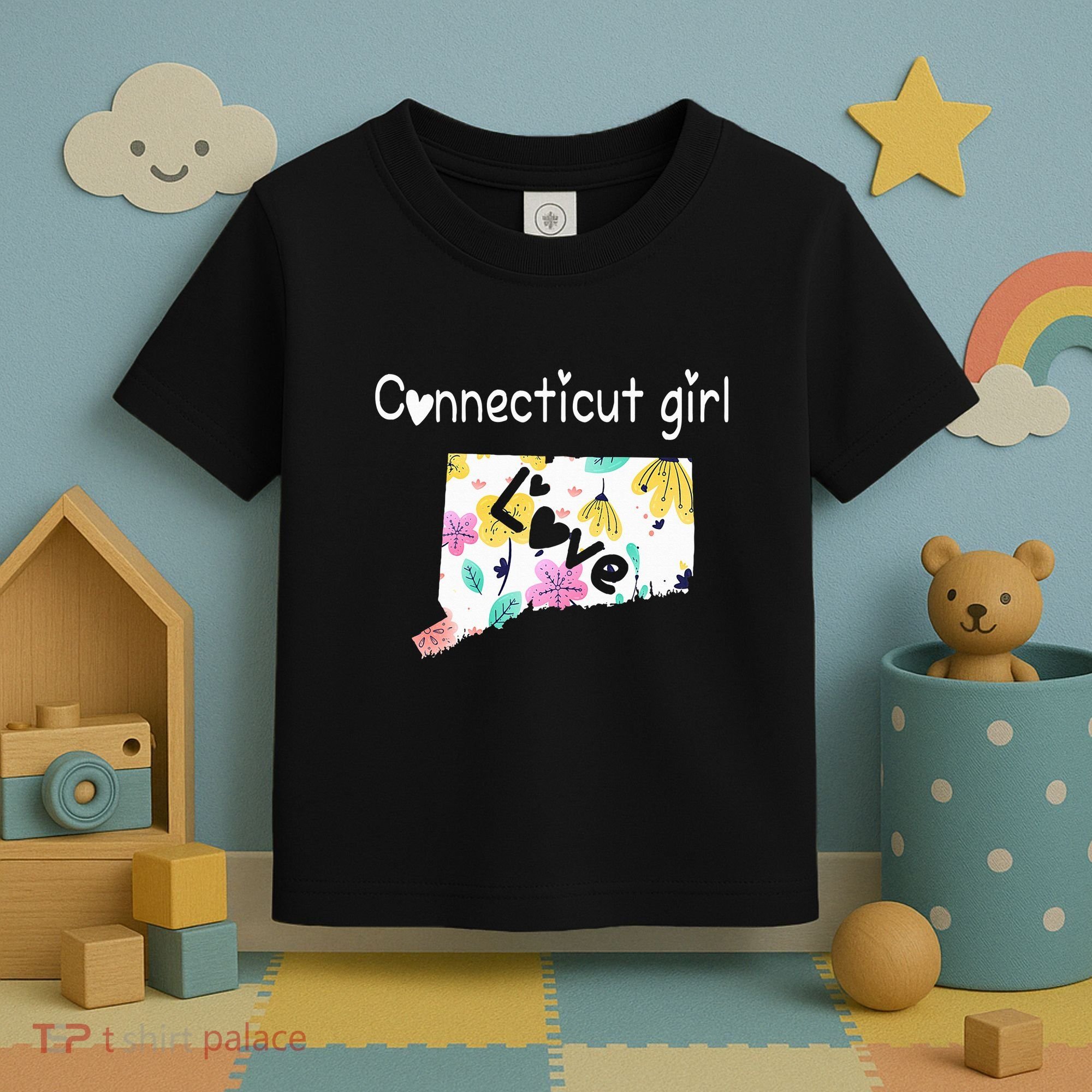 Connecticut Girl I Love Connecticut Home Toddler T-Shirt