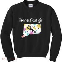 Connecticut Girl I Love Connecticut Home Kids Sweatshirt thumb 0