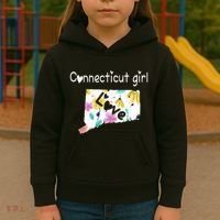 Connecticut Girl I Love Connecticut Home Kids Hoodie thumb 3