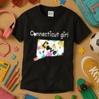 Connecticut Girl I Love Connecticut Home Kids T-Shirt thumb 3