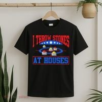 Curling Game I Throw Stones At Houses Curler Curling Great Gift T-Shirt thumb 2