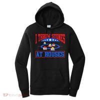Curling Game I Throw Stones At Houses Curler Curling Great Gift Women's Hoodie thumb 0