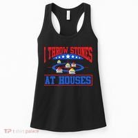 Curling Game I Throw Stones At Houses Curler Curling Great Gift Women's Tank Top thumb 0