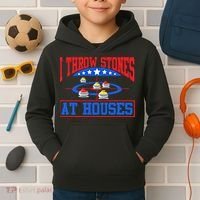 Curling Game I Throw Stones At Houses Curler Curling Great Gift Kids Hoodie thumb 2
