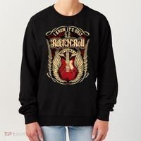 Classic Guitar I Know ItS Only Rock And Roll Crest Cute Gift Women's Sweatshirt thumb 0